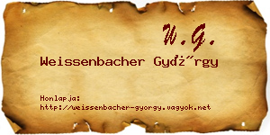 Weissenbacher György névjegykártya